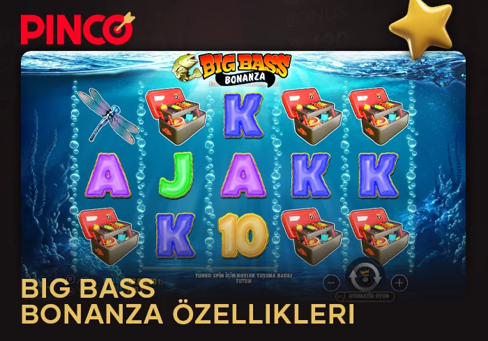 Pinco online casinoda Big Bass Bonanza slotunun özelliği nedir