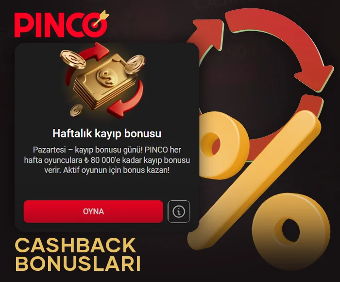 Pinco online casino'da oynayarak nakit iadesi kazanın