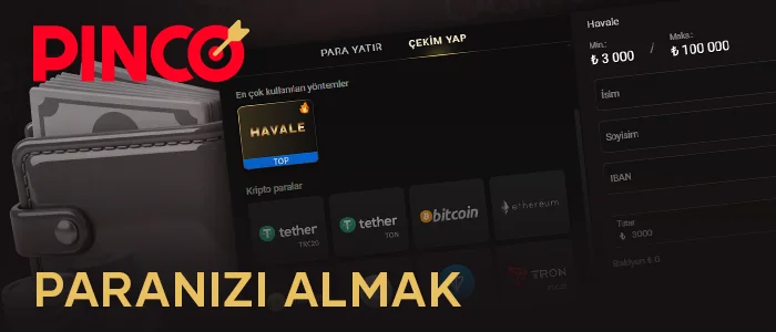 Pinco Türkiye'den para çekme hakkında